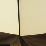 Outsunny 11' x 13' Patio Gazebo, Double Roof Outdoor Gazebo Canopy Shelter with Netting & Curtains, Steel Corner Columns for Garden, Lawn, Backyard and Deck, Beige Outsunny