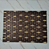 gazechimp Bamboo Wood Bath Mat, Bathroom Mat, Bathmat Kitchen Rugs for Bathtub, Sauna and Shower, Brown Gazechimp