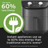 Instant Pot Essentials 4QT Air Fryer with EvenCrisp Technology that Crisps and Reheats, Easily Adjust Time & Temperature For Quick Meals, 100+ In-App Recipes, from the Makers of Instant Pot, Black Instant Pot