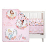 Lambs & Ivy (LAMCR) Disney Princesses Nursery Baby Crib Bedding Set, Pink, 3 Count Lambs & Ivy