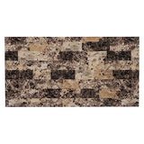 Linon Brown 3-Piece Table Faux Marble Tavern Set, 42" w x 22.25" d x 36" h Linon