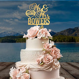 Mr and Mrs Cake Topper for wedding, Last name and date topper, Personalized cake topper, rustic toppers for cake, Wooden Bride & Groom Mr Mrs Heart Customized Wedding topper WoodArtSupply