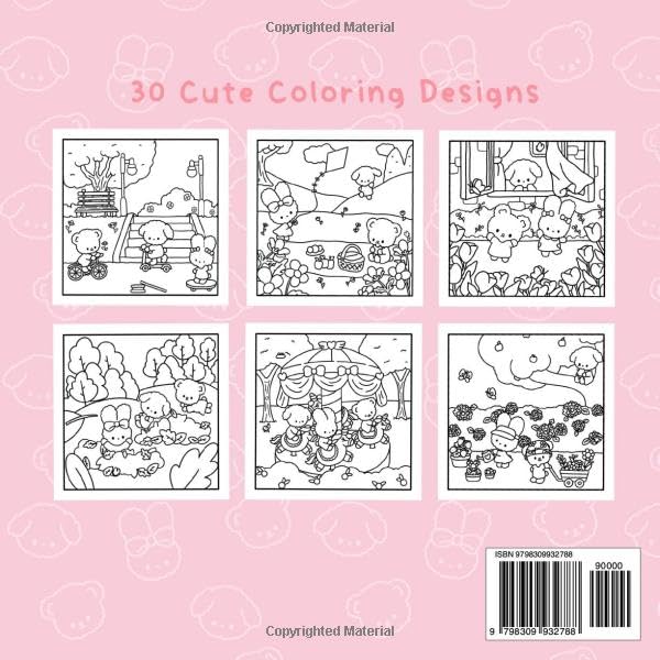 Fluffy Hearts: A Year of Cuteness Coloring Book: Cute Coloring Book for Adults and Children: Fun For Relaxation and Stress Relief. - Perfect Gift Idea! Majosta