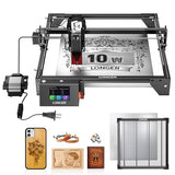 Longer Laser RAY5 10W Laser Engraver with Air Pump and 17.3"x 17.3"Honeycomb Working Table, DIY Laser Engraver for Wood and Metal, Paper, Acrylic, Glass, Leather Longer
