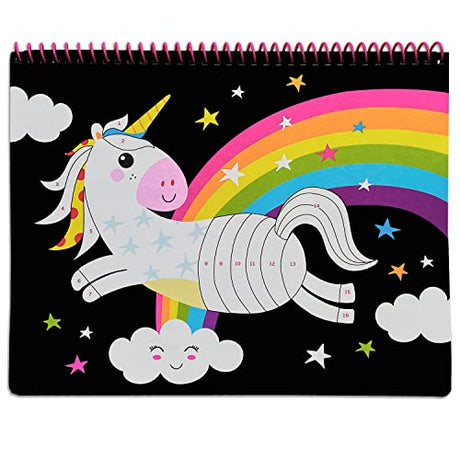 Sticker by Number Unicorns, Kittens, & More For Kids: 15 Pictures Include Kitten, Unicorn, Narwhal, Penguin, Owl, Flamingo and more! Lodi Publishing