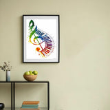 MOER SKY 5D Diamond Painting Kits for Adults The Music Note with Piano Keys in Rainbow Colors Diamond Art Kits DIY Full Round Drill Musical Note with Diamonds Gem Art Help Relieve Stress 12x16 inch MOER SKY