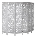 VEVOR Wood Room Divider, 6 Panel Wood Folding Privacy Screen, 66.9 Inches Tall Indoor Carved Partition Divider, Portable Decoration Screen, for Room Separation, Home, Office, Restaurant & Bedroom VEVOR