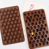 2 Pack, Cute Coffee Bean Shaped Silicone Chocolate Candy Cake Mold zqzeen