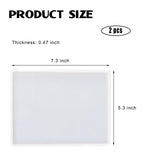 2pcs 7x5 inch Resin Tray Molds, Rectangle Silicone Molds, Flat Concrete Molds Resin Epoxy Silicone Board Molds for Resin Epoxy DIY SXYYDSG