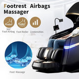 Full Body Zero Gravity Massage Chair, 51'' SL Track with 3 Levels Zero Gravity & Body Scan, 20 Auto Massage Programs, 3D Shiatsu Deep Tissue Massage, Foot Rollers, Airbag, Heating, Yoga Stretch UTHWELL