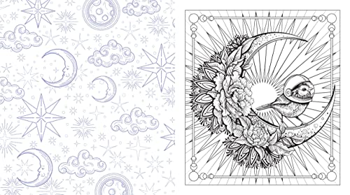 Moon Magic Coloring Book: Tap Into Your Mystical Potential (Chartwell Coloring Books) WoodArtSupply