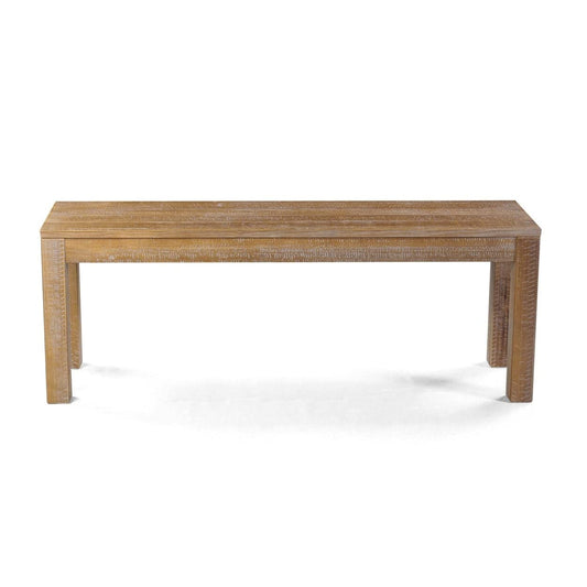 Grain Wood Furniture Montauk Solid Wood Bench, Driftwood