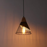 Mxsaoud Modern Black Pendant Light Over Kitchen Island, Adjustable Wood Hanging Light Fixture,Industrial Pendant Lighting for Dining Room,Living Room,Bedroom,Hallway,Kitchen,Bar Mxsaoud