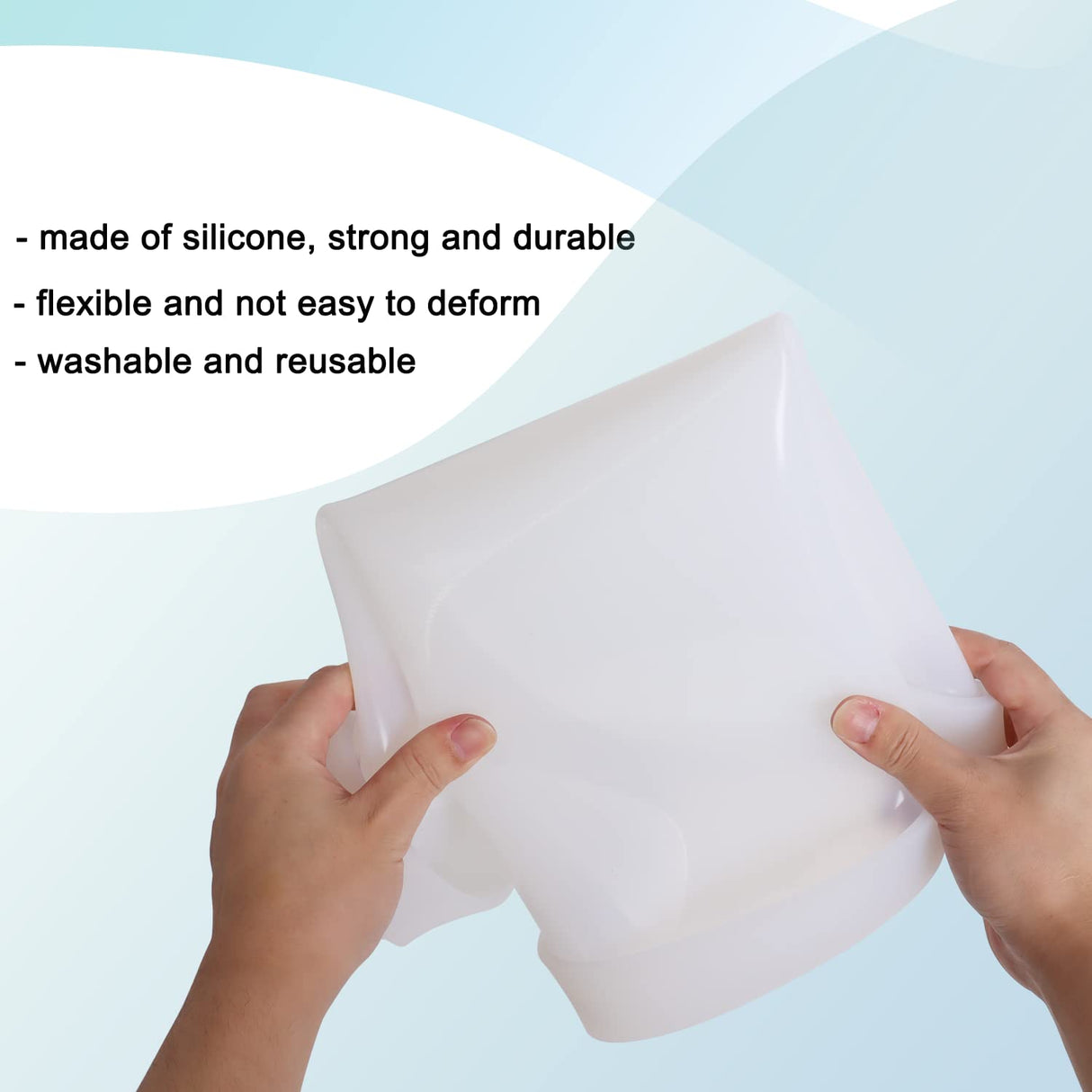 20 Inch Resin Table Molds, Large Round Silicone Resin Molds with 3 Pcs Hairpin Legs for Table, Epoxy Resin Topdesk Molds for Charcuterie Board, River Table, DIY Art Home Decoration Wadoy