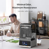 ANYCUBIC 3D Printer Resin, Odorless Standard Photopolymer Resin, High Precision and Low Viscosity, Fast UV-Curing ABS Like Resin for 8K/10K/14K LCD 3D Printing (HD Grey, 1kg) ANYCUBIC