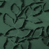 Litanika Queen Size Comforter Set Emerald Green, 3 Piece Dark Green Boho Tufted Bedding, Forest Green Fluffy Farmhouse Bed Set for All Season with 2 Leaf Pattern Pillowcases（90x90In）