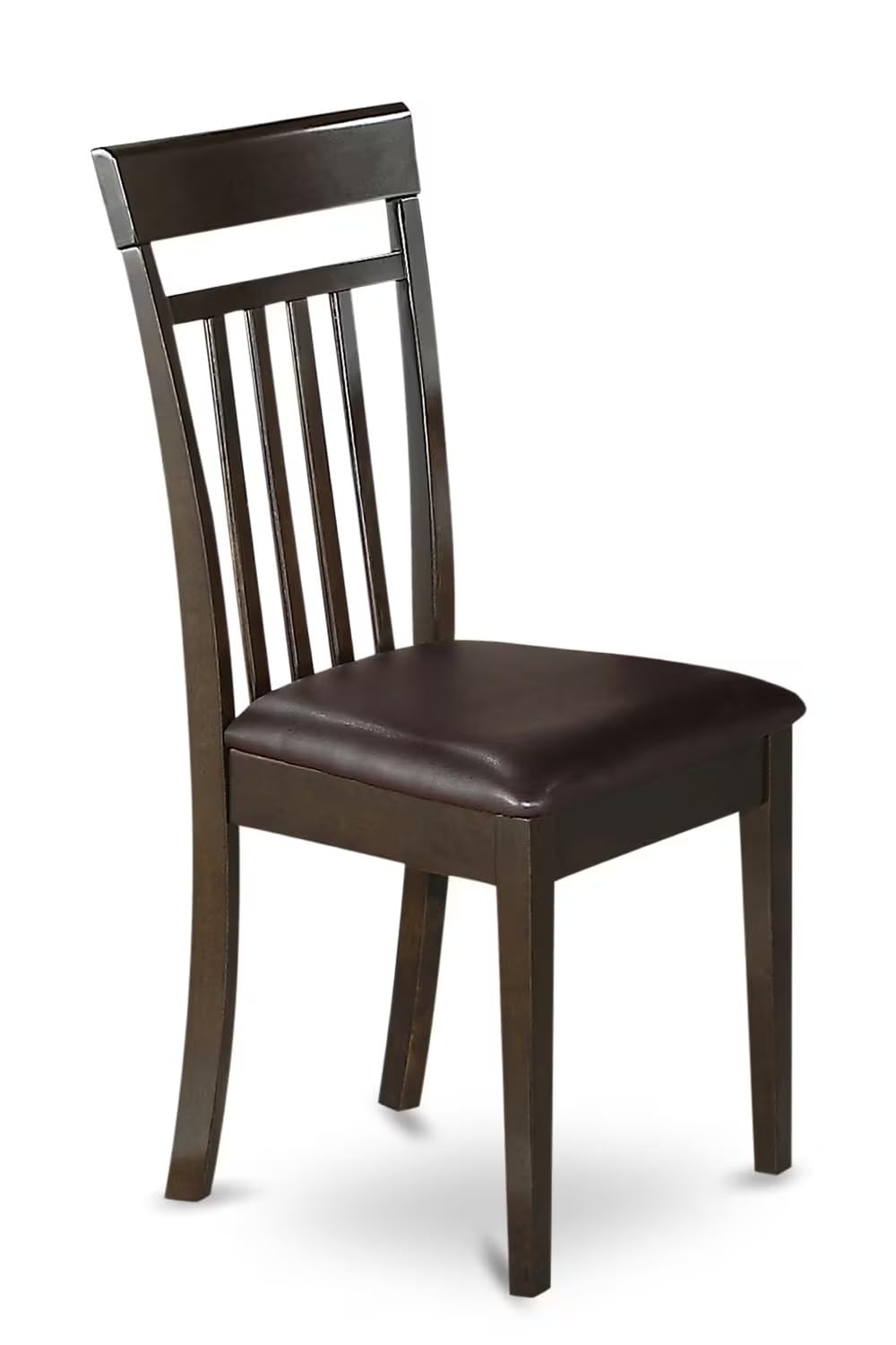 East West Furniture PFCA9-CAP-LC 9 Piece Kitchen Table Set Includes a Square Dining Table with Butterfly Leaf and 8 Faux Leather Dining Room Chairs, 54x54 Inch, Cappuccino East West Furniture