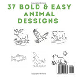 Animals of Yellowstone Coloring Book: Bold and Easy (Wildlife of America's National Parks Coloring Books: Bold and Easy) Majosta