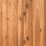 Walker Edison AZW7TXVINBR 6 Person Outdoor Wood Chevron Patio Furniture Dining Set Extendable Table Chairs All Weather Backyard Conversation Garden Poolside Balcony, 7 Piece, Brown Walker Edison