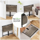 Elephance Folding Desk No Assembly Required 31.5" Small Foldable Computer Desk for Small Spaces, Space Saving Study Writing Office Desk Foldable Table for Home Office Black Oak Elephance