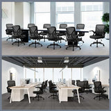 FelixKing Office Chair - Ergonomic Desk Chair Breathable Mesh Task with Wheels and Lumbar Support Home Desk Office Chairs with Flip up Armrest Rolling Swivel for Home Computer Black Pack of 6 FelixKing