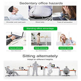 New Ergonomics Standing Desk Computer Workstation, Manual Height Adjustable Standing Desk and Sit Stand Workstation, with Heavy Duty Steel Frame and Crank System for Optimal Comfort and Productivity Bigacc