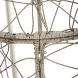 Crosley Furniture Cleo Wicker Indoor Outdoor Hanging Egg Chair with Stand for Patio, Porch, Deck, Light Brown with Sand Cushions Crosley Furniture