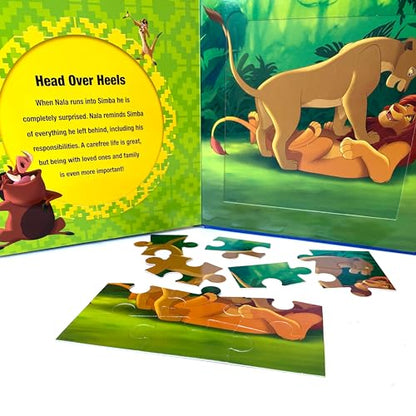 Disney Lion King My First Puzzle Book - Jigsaw Puzzles for kids, 10-page board book, 5 puzzles to enjoy