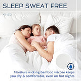 Hotel Sheets Direct 3 Piece Full Duvet Cover Set, 100% Viscose Derived from Bamboo Comforter Cover with 2 Pillow Shams, Moisture-Wicking, Silky Soft Texture, Cooling, Breathable, Easy Care, Dark Gray Hotel Sheets Direct