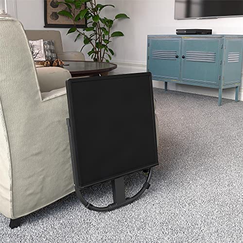 CoscoProducts Multi-Functional Personal Activity Table, Adjustable Height, Portable Workspace, for Snacking & Homework, Compact Fold, Space Saving, Black Cosco