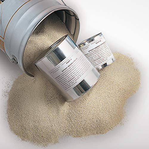 QuestMark 2105 Standard Epoxy Concrete Floor Patch and Resurfacer - 5 Gallon Unit, Light Gray - Fill and Repair Cracks, Holes, Pits and Spalling QuestMark