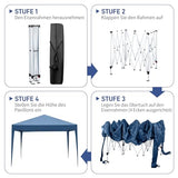 Outvita 10x10ft Ez Pop Up Canopy, Portable Instant Canopy Tent with 4 SideWalls for Outdoor Events, Party, Wedding, Birthday,Graduation Outvita
