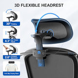 ALLGOD Ergonomic Office Chair, Mesh Desk Chair with Lumbar Support, High Back Home Office Chair with Adjustable Headrest and Flip-Up Arms, Comfortable Computer Chair, Thick Cushion, 300 LBS, Black ALLGOD