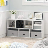 Furinno Luder Bookcase / Book / Storage , 7-Cube, White Furinno
