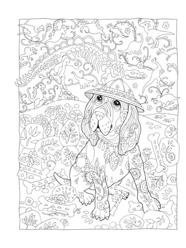 Creative Haven Dazzling Dogs Coloring Book: Relaxing Illustrations for Adult Colorists (Adult Coloring Books: Pets) Dover Publications