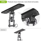 Dolibest Heavy Bag Hanger,Wall Ceiling Mount Hook 360° Rotation Wood Beam Holder Body Weight Strength Training Systems, Aerial Yoga Swing & Hammock, Resistance Band for Wooden Sets(600 LB Capacity) Dolibest