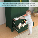 erosoei Metal Armoire Wardrobe Closet, 71 "Metal Clothing Storage Cabinet with Adjustable Shelves and Hanging Rod, Household Steel Wardrobe Storage Cabinet with Drawers (armoire-Green) erosoei