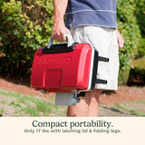Cuisinart CGG-180T Petit Gourmet Portable Tabletop Propane Gas Grill, Red 17.6 x 18.6 x 11.8-Inch Cuisinart