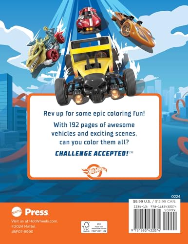 Hot Wheels: Giant Coloring Book WoodArtSupply