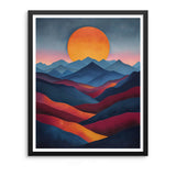 Natuyalo Paint by Numbers for Adults - DIY Adult Paint by Number Kits Painting on Canvas Mountain Painting by Numbers for Beginners, Sunset Landscape Art Craft Kits for Adults (16x20 Inch) Natuyalo