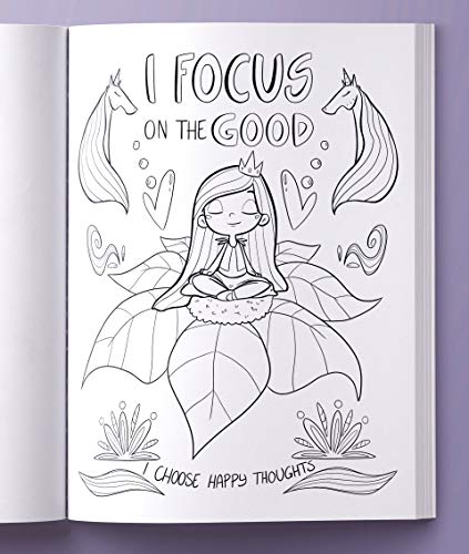 Hey Girl! A Unicorn Coloring Book for Girls: To Develop Gratitude and Mindfulness through Positive Affirmations BRIRILINE