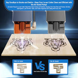 Air Assist for La-ser Cutter and Engraver, Air Assist Pump for La-ser Cutter, Stable 30L/min Airflow, for D1,D1 Pro La-ser Engraver and Other Cutter, Remove Smoke, Dust, Protect La-ser Lens. PYXGLAQ