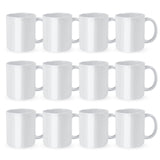 HTVRONT Sublimation Mugs Blank 11 oz - 12 Pack Tazas Para Sublimacion - Sublimation Coffee Mugs HTVRONT