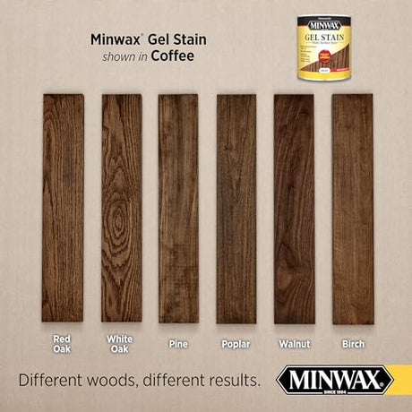 Minwax Gel Stain for Interior Wood Surfaces, Quart, Coffee Minwax