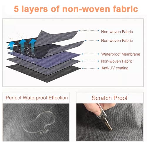 Rollaway Bed Cover 39.5"x15.5"x45.2" Dustproof and Waterproof Folding Bed Storage Cover Large Camping Cots Cover, Easy on and Off, Black UUFCTY