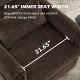 Korser Power Recliner Chair, Small Recliners for Small Spaces, Electric Recliner Chairs for Adults with Remote, Pillow and Side Pockets, Reclining Chair with Memory Function, Living Room, Chenille