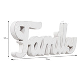 Sintosin Rustic Wooden Family Signs for Home Decor Wall 15", Farmhouse Distressed White Christmas Tabletop Decor Signs, Fireplace Mantle decor, Thanksgiving Family Wall Decor for Living Room Sintosin