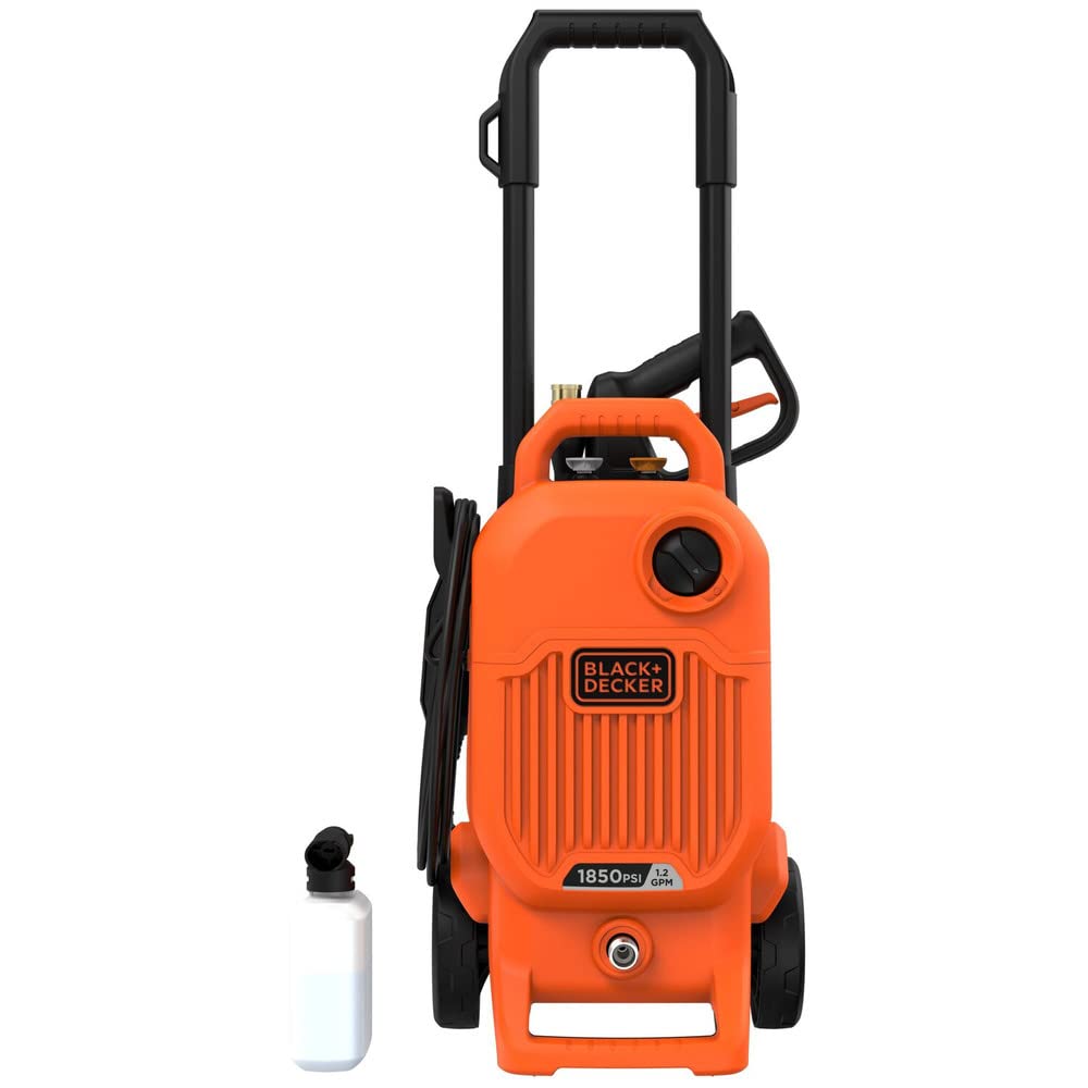 BLACK+DECKER Electric Pressure Washer, Cold Water, 1850 PSI, 1.2 GPM (BEPW1850) BLACK+DECKER