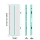 AKSPORT Air Mat Tumble Track 10ft 13ft 16ft 20ft Gymnastics Tumbling Mat Inflatable Tumble Track with Electric Air Pump for Home Use/Tumble/Gym/Training/Cheerleading (Mint Green, 13.12x3.28x0.66ft) AKSPORT
