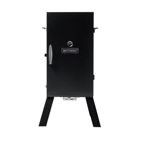 Masterbuilt® 30-inch Electric Vertical BBQ Smoker with Analog Temperature Control, Chrome Smoking Racks and 535 Cooking Square Inches in Black, Model MB20070210 Masterbuilt